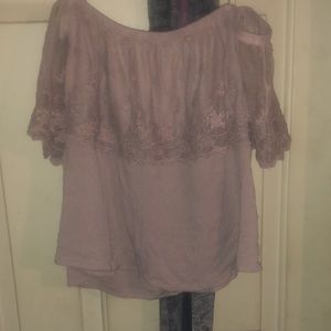 Off shoulder crop top